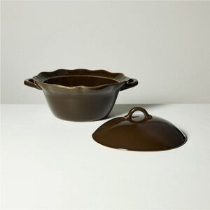 NEW! Wavy Edge Soup Terrine Brown - Hearth & Hand w/Magnolia, Brown